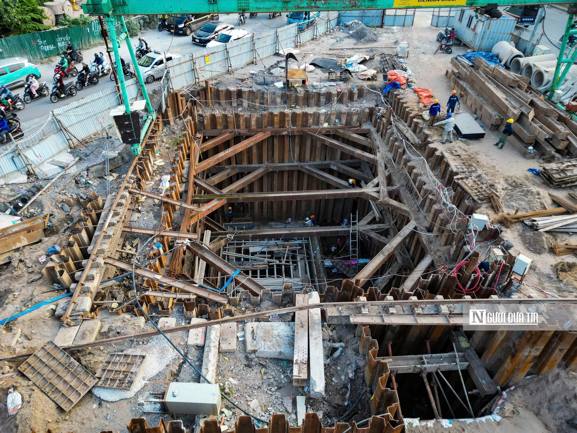 Cận cảnh ‘đại công trình’ hầm chui Kim Đồng – Giải Phóng sau gần 3 năm thi công - Ảnh 3.