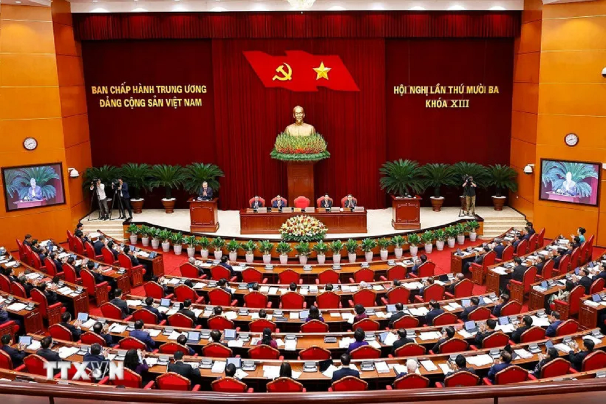 Ngày làm việc thứ nhất Hội nghị lần thứ 13 Ban Chấp hành Trung ương Đảng khóa XIII - Ảnh 1.