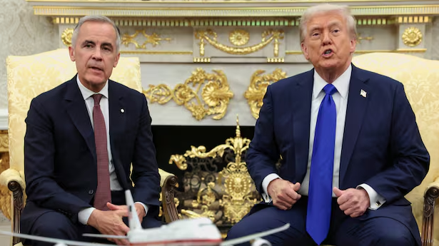 Ông Trump khen ngợi Thủ tướng Canada nhưng vẫn cứng rắn về thuế quan - Ảnh 1.