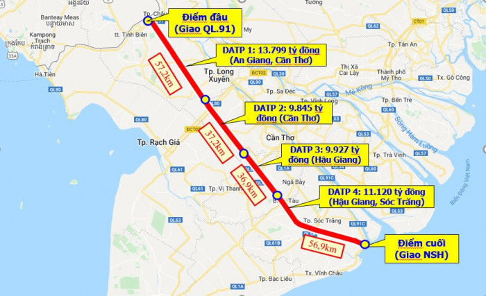 Sau hơn 2 năm thi công, đại dự án hơn 44 nghìn tỷ nối Tp. Cần Thơ – An Giang giờ ra sao? - Ảnh 2.