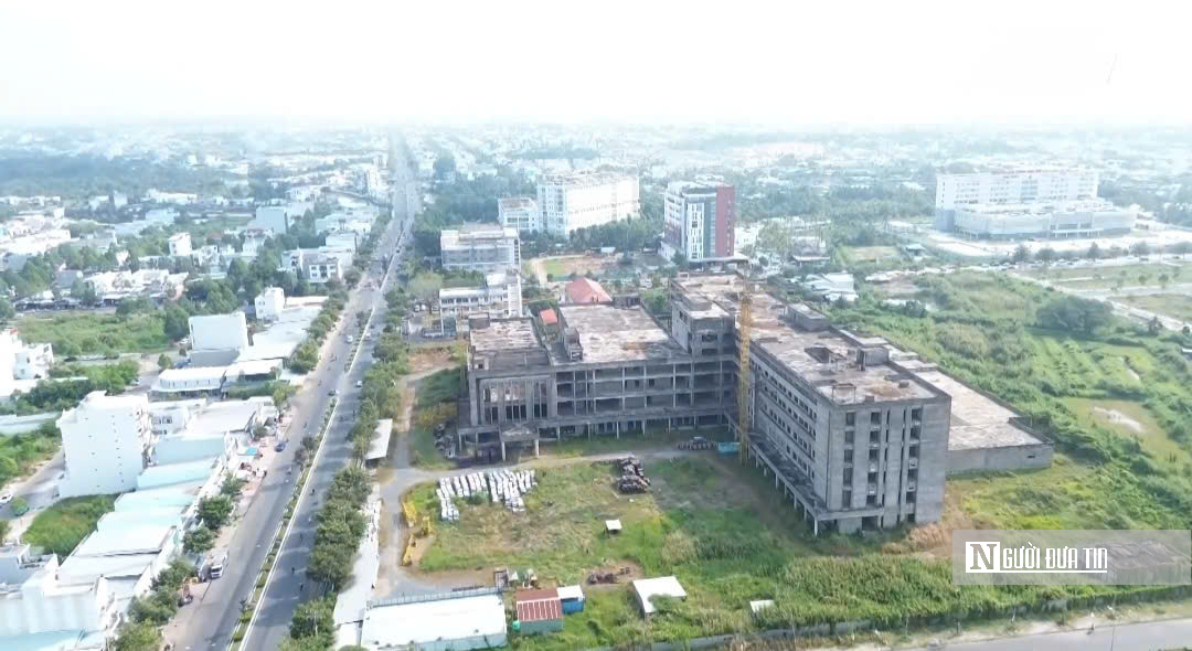 Cận cảnh bệnh viện “nghìn tỷ” dở dang dính loạt sai phạm tại Cần Thơ - Ảnh 1.