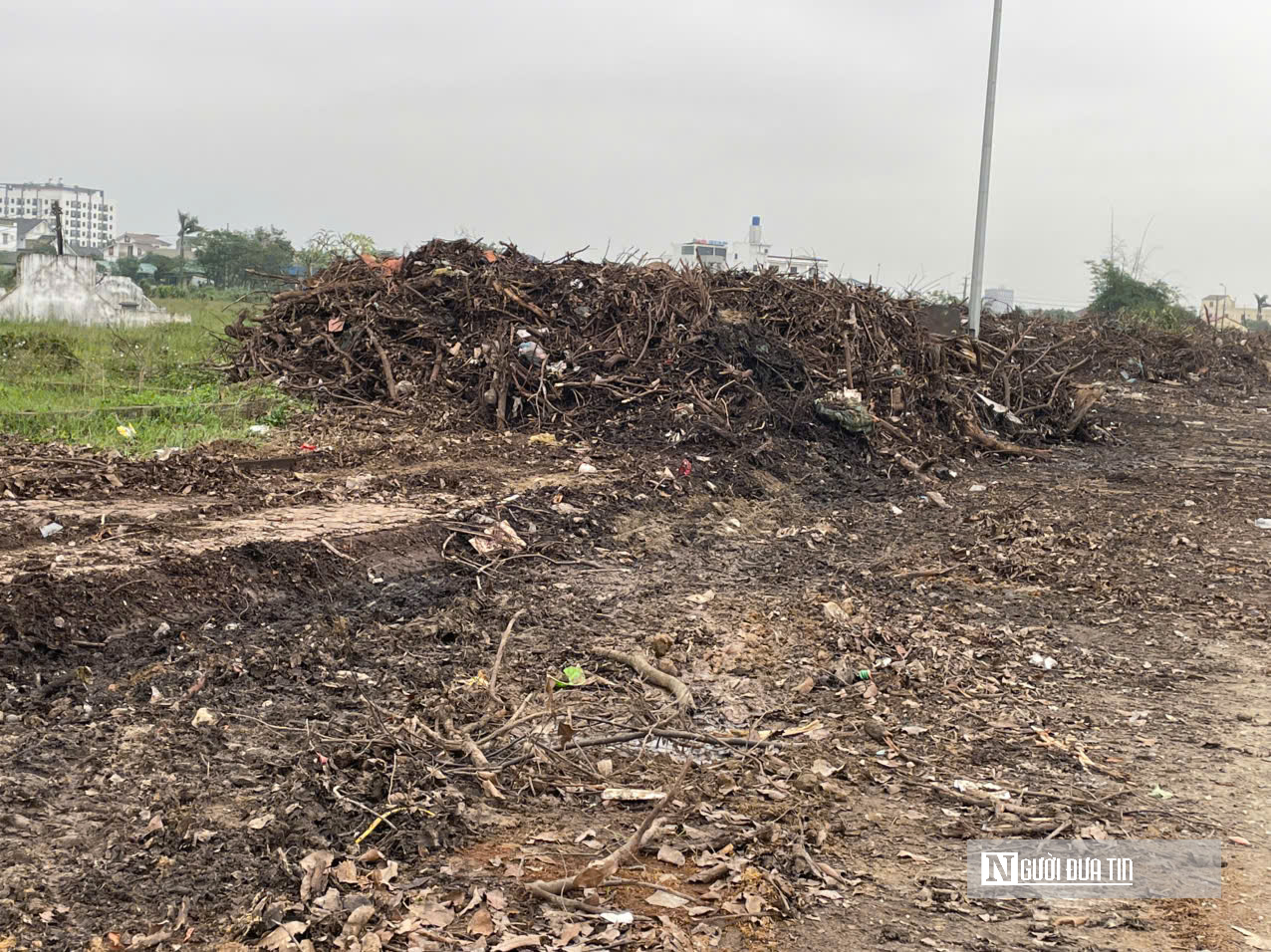 Rác thải chất đống cao ngút hai bên đường ở trung tâm đô thị Nghệ An- Ảnh 12.