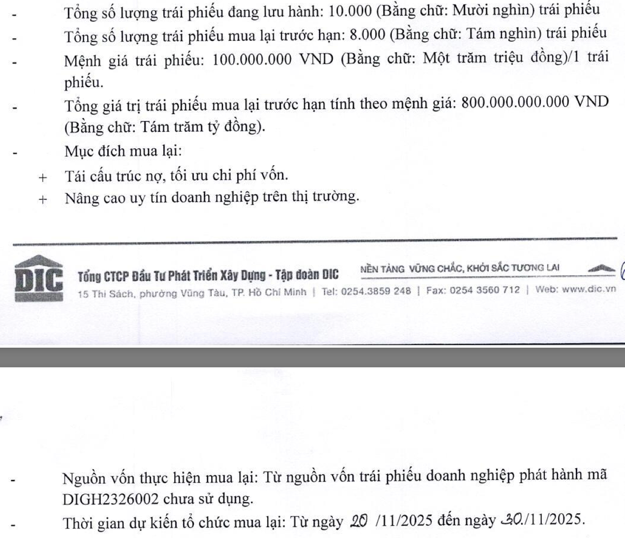DIC Corp dùng tiền thu được từ trái phiếu trả nợ trái phiếu- Ảnh 1. DIC Corp dùng tiền thu được từ trái phiếu trả nợ trái phiếu- Ảnh 1.