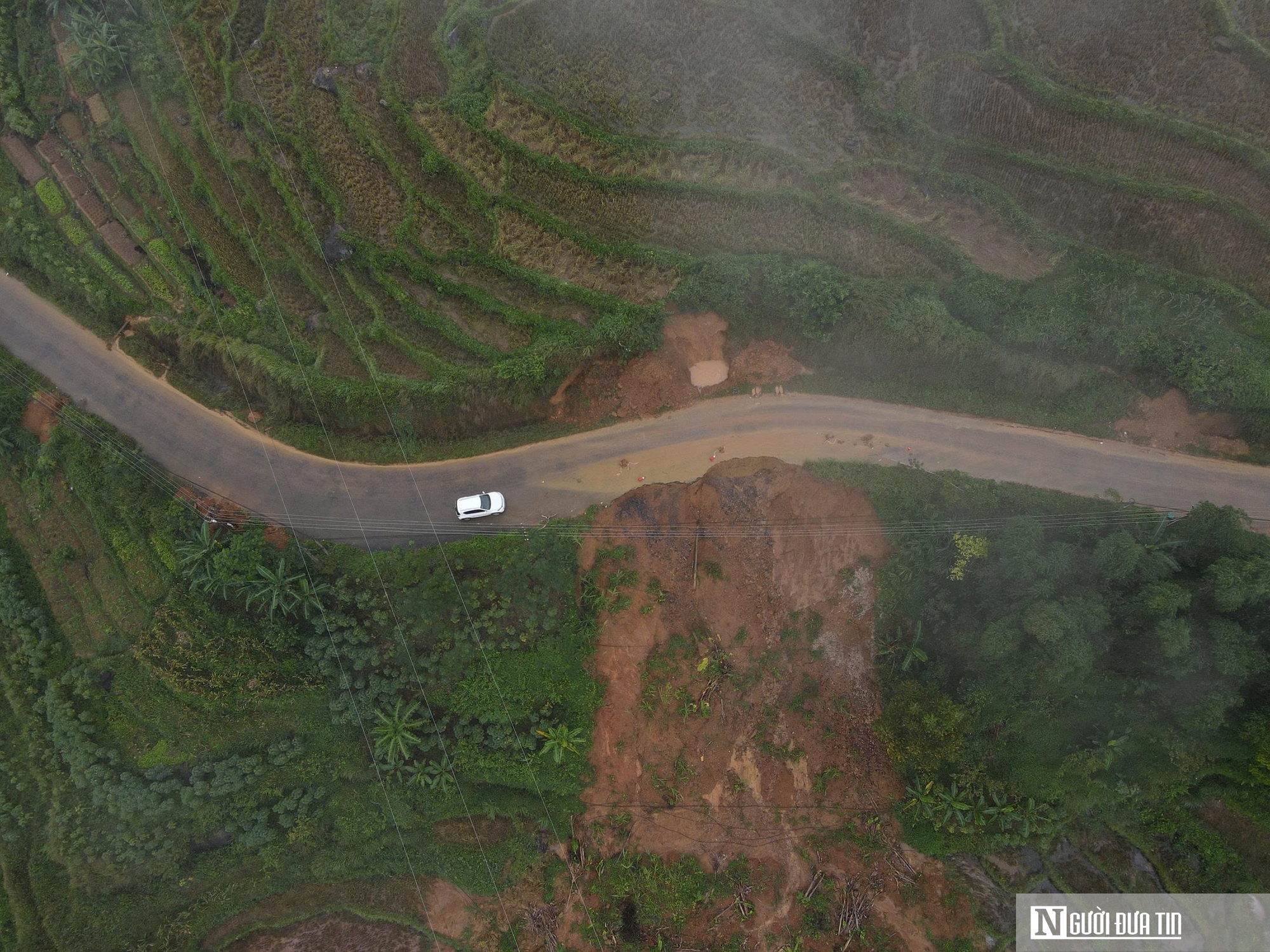 Đường vào Pù Luông nứt toác, "hở hàm ếch" sau bão không ảnh hưởng đến du lịch - Ảnh 3.