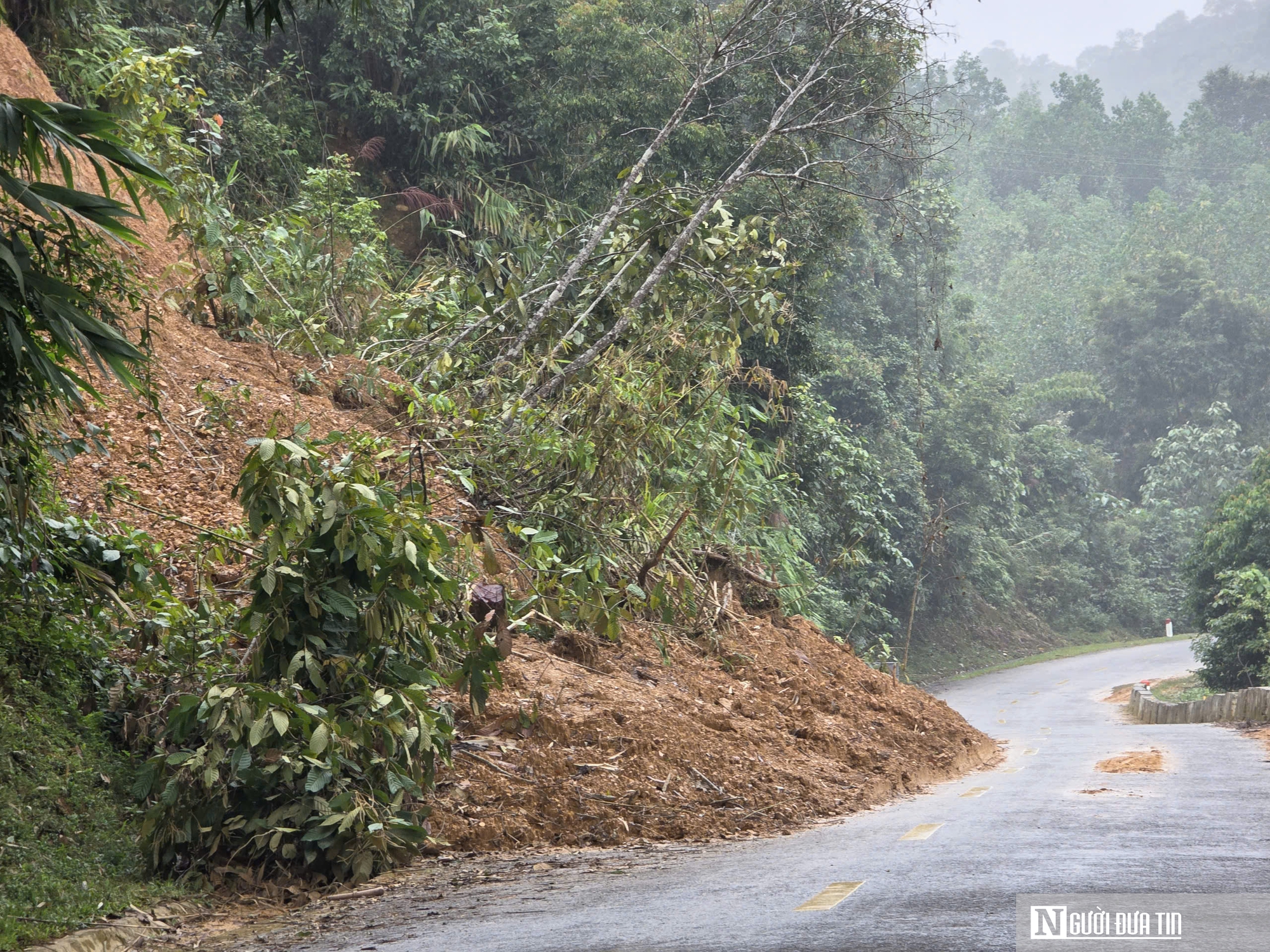 Cận cảnh tuyến quốc lộ có hàng loạt điểm sạt lở nghiêm trọng- Ảnh 8. Cận cảnh tuyến quốc lộ có hàng loạt điểm sạt lở nghiêm trọng- Ảnh 8.