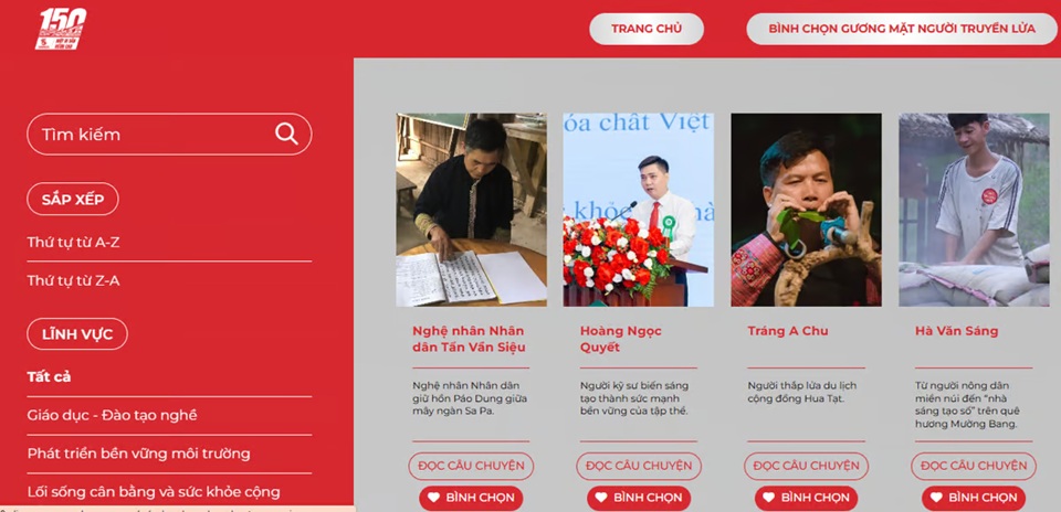 Mở cổng bình chọn Giải thưởng “Vinh danh Người truyền lửa” - Ảnh 1.