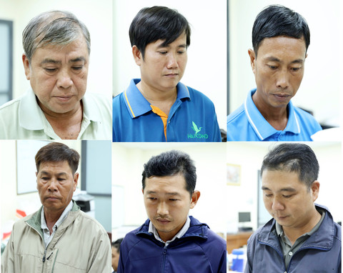 Bắt tạm 6 đối tượng "giúp" nhân viên ngân hàng lừa đảo chiếm đoạt tài sản - Ảnh 1.