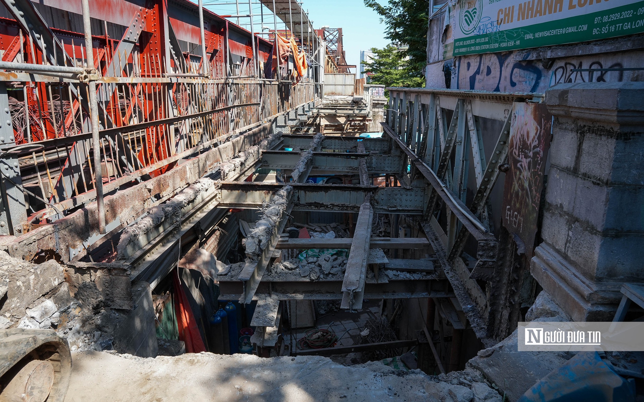 Hà Nội: Cận cảnh tu sửa cầu Trần Nhật Duật  - Ảnh 8.