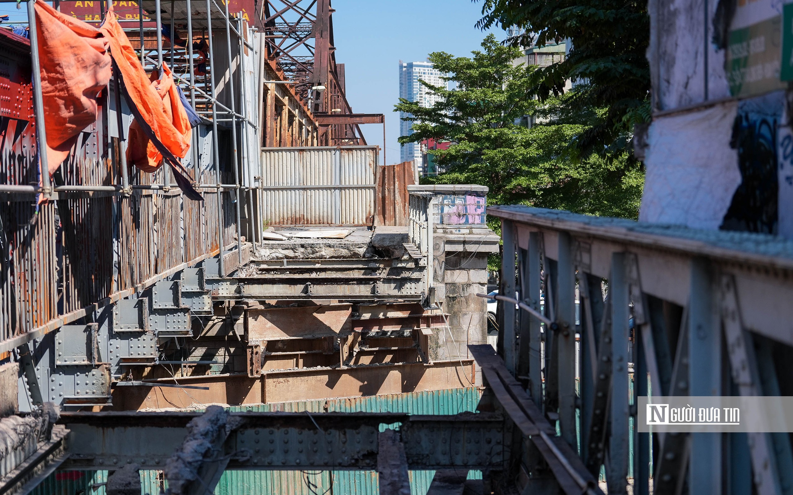 Hà Nội: Cận cảnh tu sửa cầu Trần Nhật Duật  - Ảnh 9.