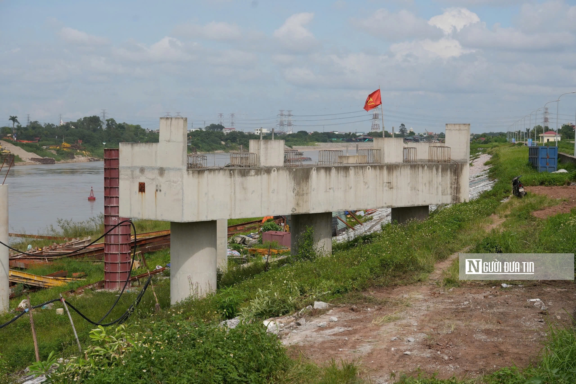 Dự &aacute;n cầu Đuống tiếp tục chậm tiến độ, l&ugrave;i thời điểm c&aacute;n đ&iacute;ch sang năm sau - Ảnh 5.
