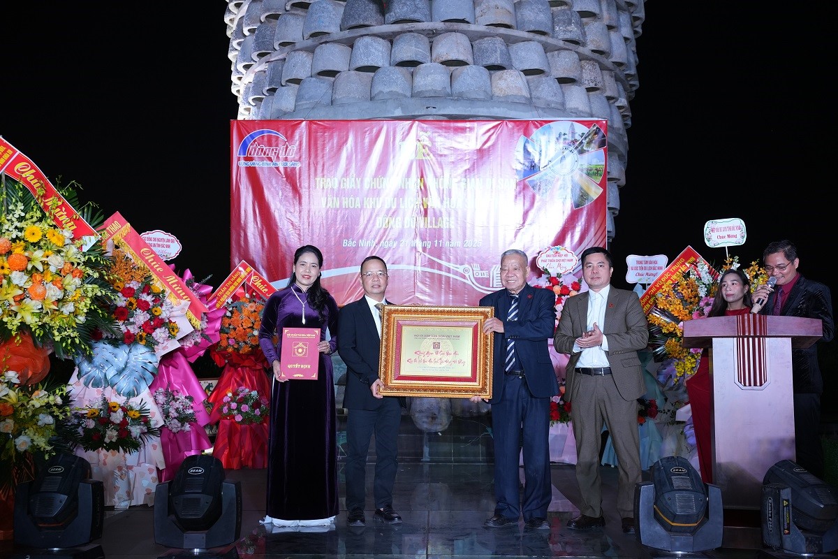 Đông Đô Village được vinh danh “Không gian Di sản Văn hóa”: Dấu mốc mới cho du lịch Bắc Ninh - Ảnh 1.