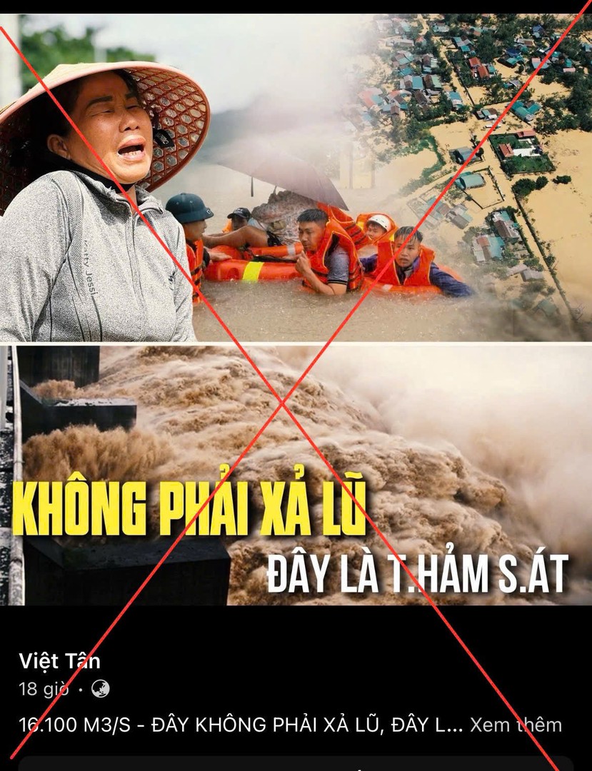 Bộ Công an cảnh báo về tin giả, video AI ngụy tạo mưa lũ miền Trung- Ảnh 1.