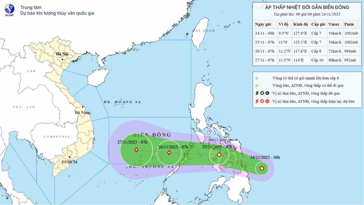 Cảnh báo bão số 15 khả năng mang theo mưa lũ dữ dội - Ảnh 1.