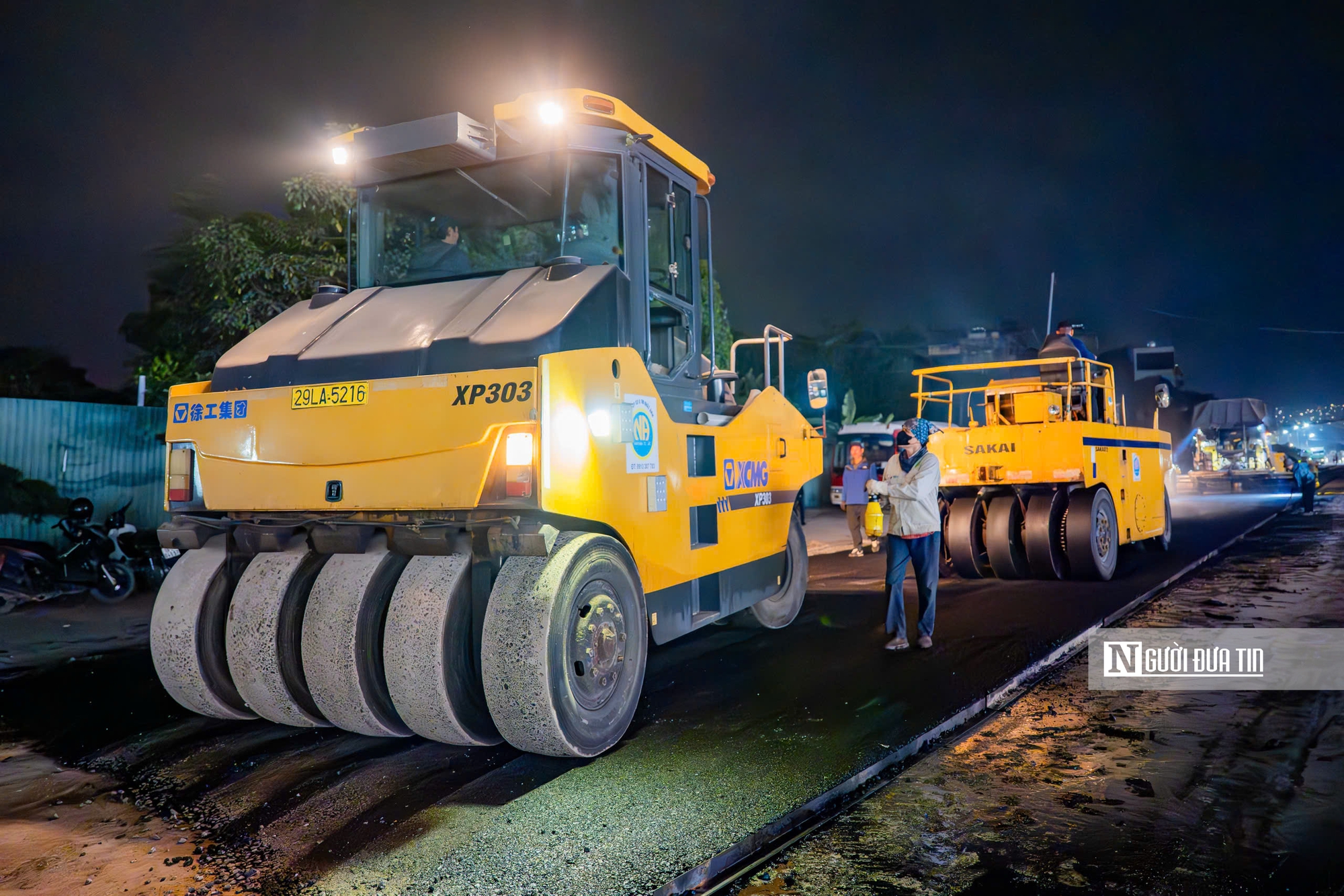 Hà Nội: Nhộn nhịp trên công trường đường nghìn tỷ thi công xuyên đêm- Ảnh 3.