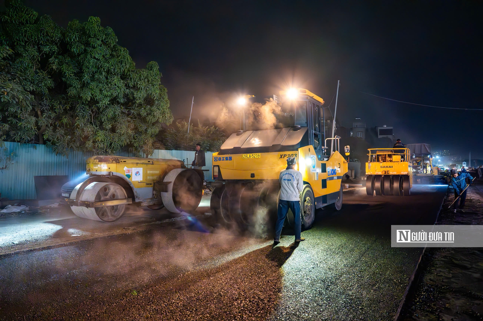 Hà Nội: Nhộn nhịp trên công trường đường nghìn tỷ thi công xuyên đêm- Ảnh 5.