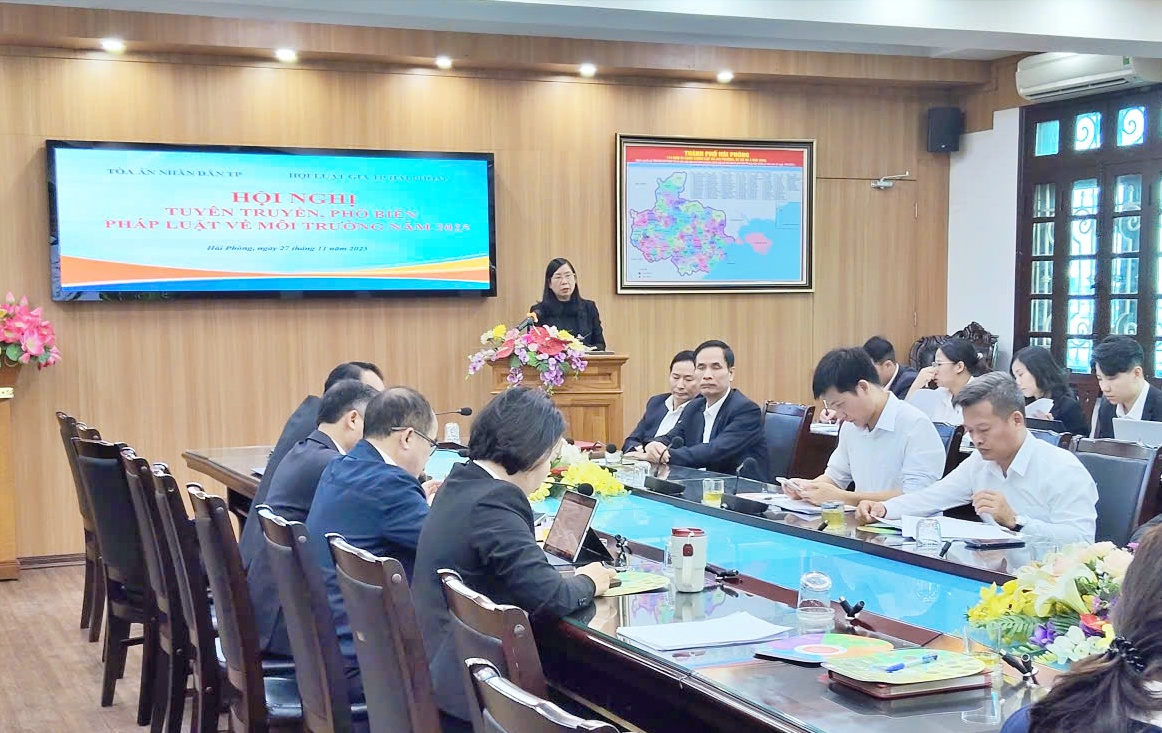 Hội Luật gia Tp.Hải Phòng tăng cường phổ biến pháp luật về môi trường trong hệ thống toà án- Ảnh 2.
