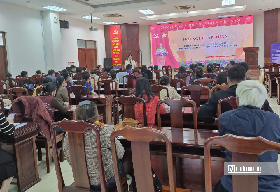 Quảng Ngãi nâng cao năng lực cho hộ kinh doanh và doanh nghiệp với chính sách thuế mới - Ảnh 1.