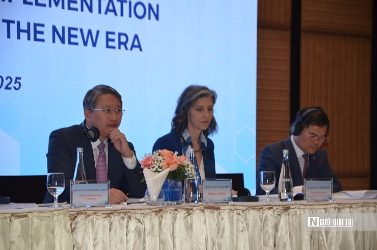 Bộ trưởng Bộ Tư Pháp Nguyễn Hải Ninh: "Đưa thể chế, pháp luật thực sự trở thành lợi thế cạnh tranh quốc gia"- Ảnh 7.