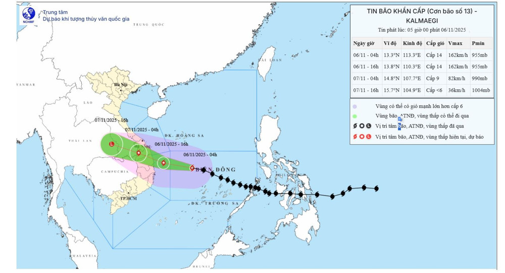 Kích hoạt các biện pháp ứng phó cấp bách với bão số 13 - Ảnh 1.