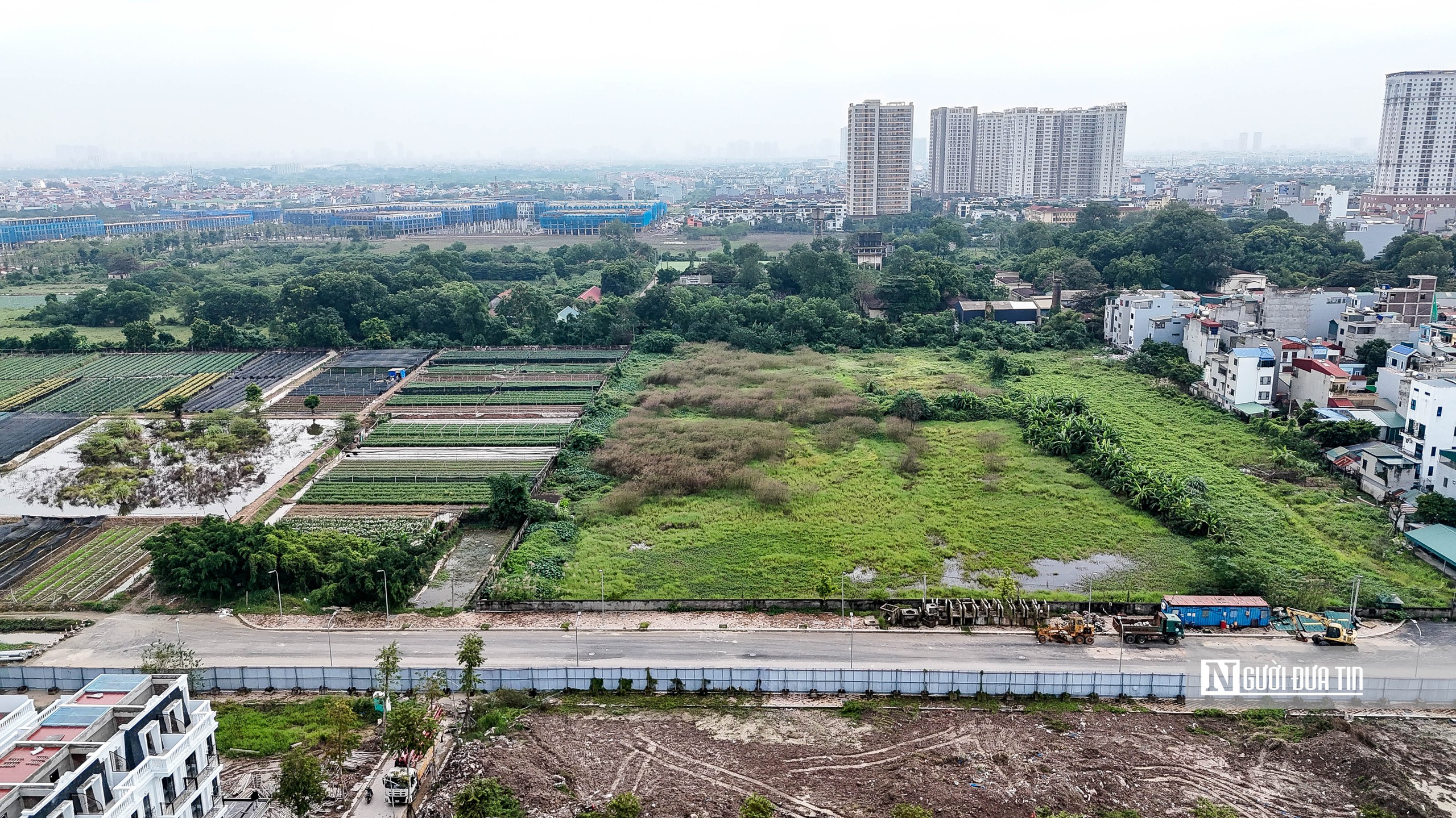Toàn cảnh khu đất xây nhà ở xã hội tại ngoại thành Hà Nội - Ảnh 1.