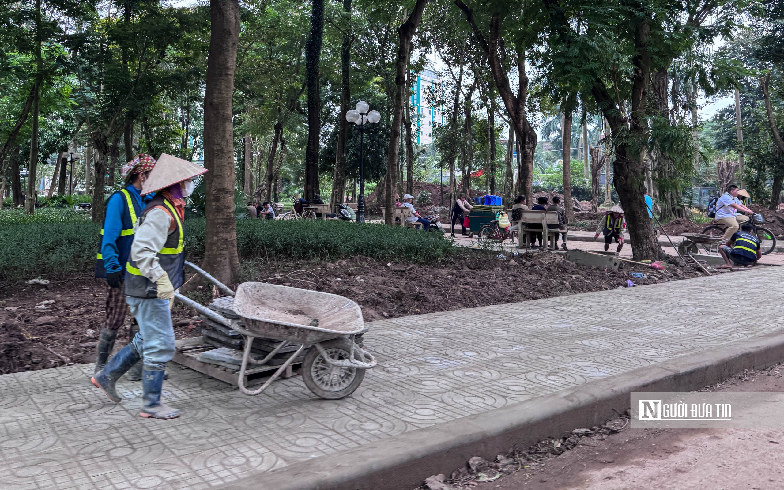 Hà Nội: Gấp rút cải tạo, sửa chữa công viên Võ Thị Sáu - Ảnh 11.