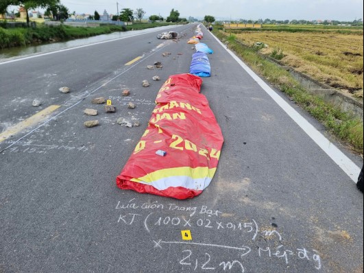 Chặn đường phơi thóc khiến người đi xe máy tử vong, một phụ nữ bị khởi tố- Ảnh 1.