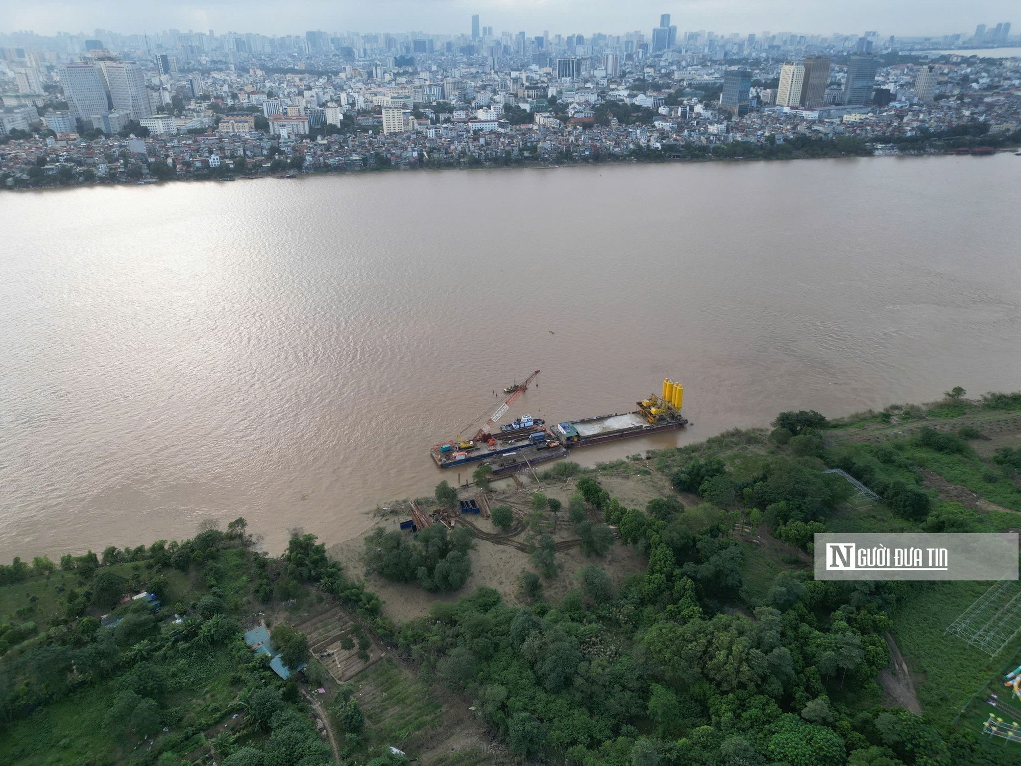 Hà Nội: Bắt đầu thi công cầu Trần Hưng Đạo công trình giao thông trọng điểm qua sông Hồng - Ảnh 1.