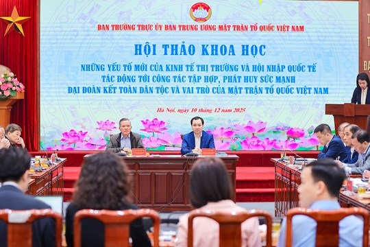 Vai trò của Mặt trận Tổ quốc Việt Nam trong nền kinh tế thị trường và hội nhập quốc tế trong giai đoạn hiện nay - Ảnh 1. Vai trò của Mặt trận Tổ quốc Việt Nam trong nền kinh tế thị trường và hội nhập quốc tế trong giai đoạn hiện nay - Ảnh 1.