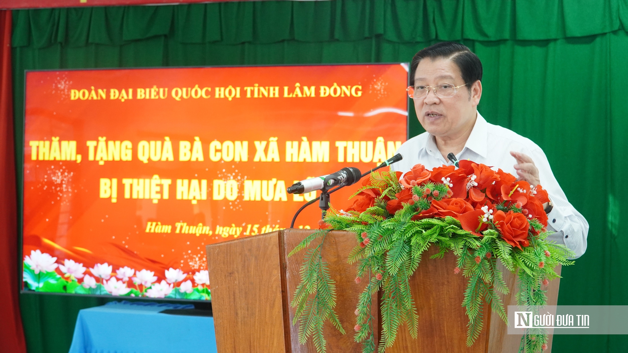 Trưởng Ban Nội chính Trung ương dự Lễ Khởi công xây nhà cho người dân vùng lũ ở Lâm Đồng - Ảnh 7.