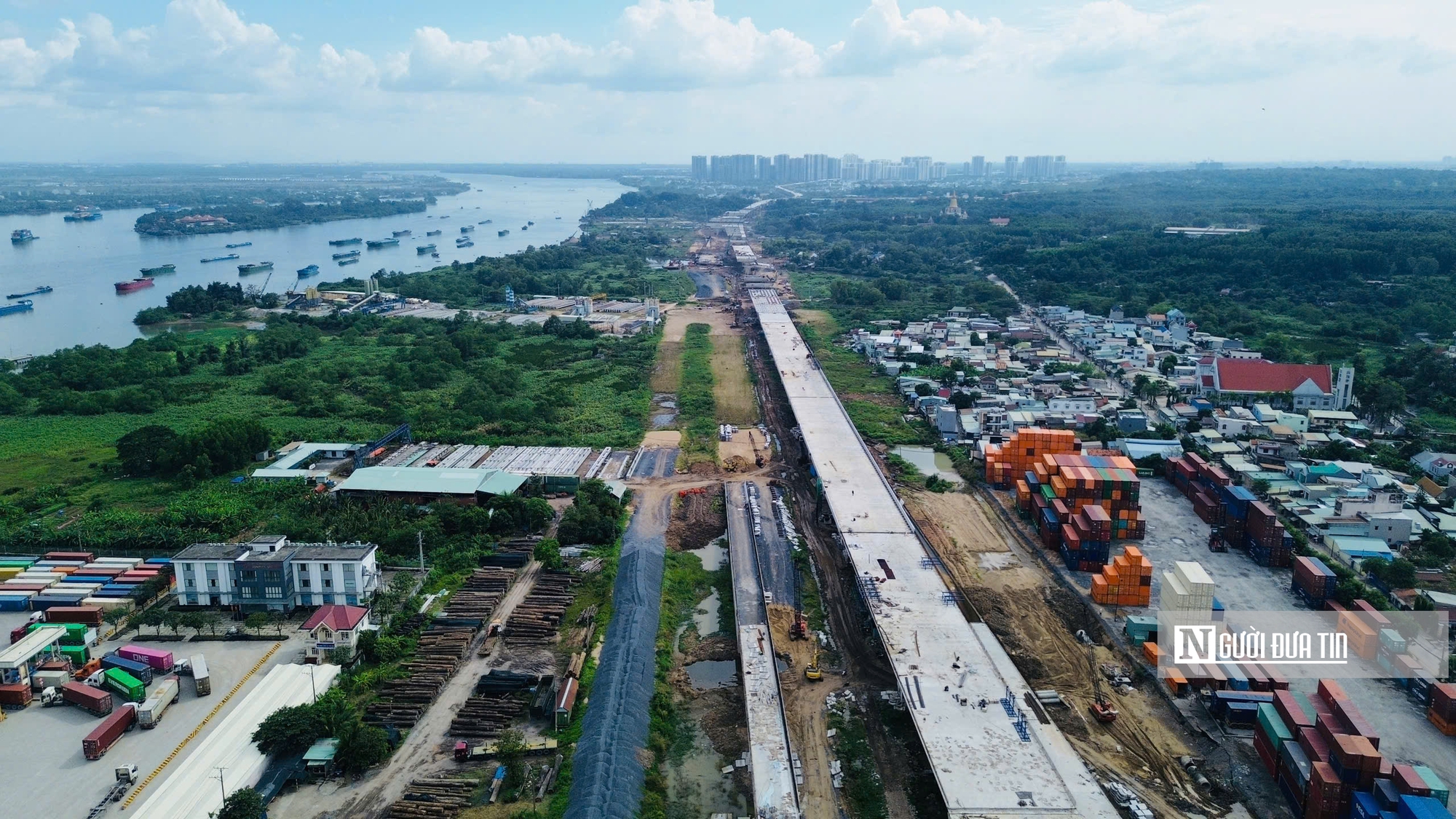 Toàn cảnh công trường Vành đai 3 Tp.HCM trước ngày thông xe kỹ thuật- Ảnh 8. Toàn cảnh công trường Vành đai 3 Tp.HCM trước ngày thông xe kỹ thuật- Ảnh 8.