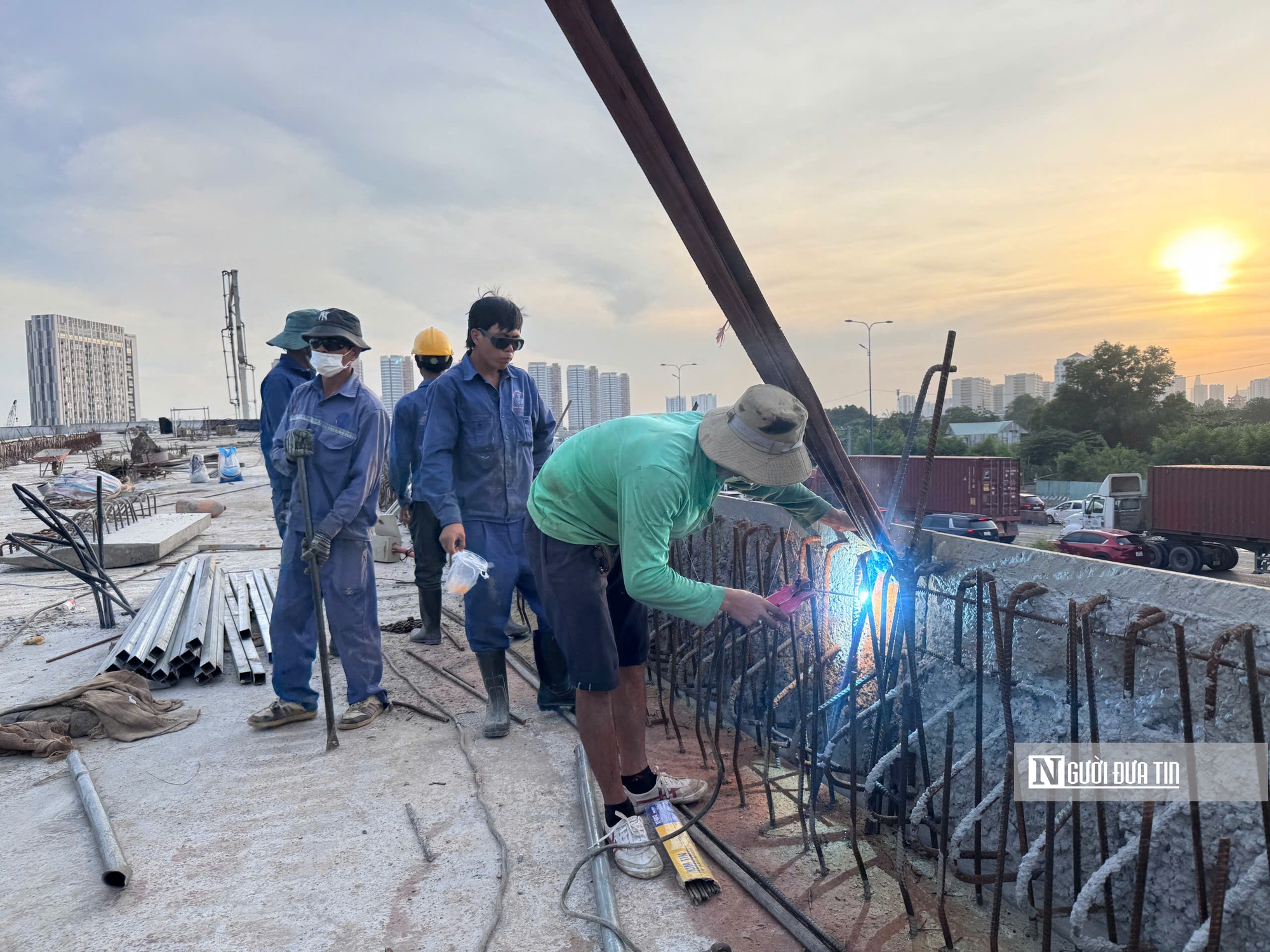 Toàn cảnh công trường Vành đai 3 Tp.HCM trước ngày thông xe kỹ thuật- Ảnh 4. Toàn cảnh công trường Vành đai 3 Tp.HCM trước ngày thông xe kỹ thuật- Ảnh 4.