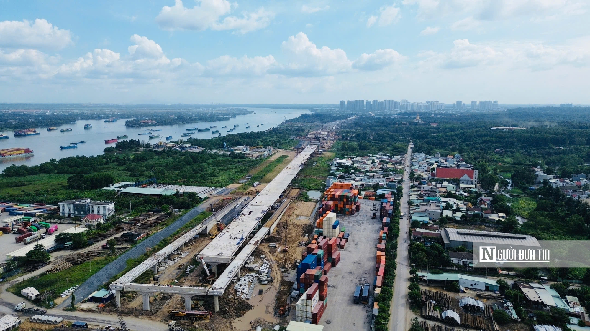 Toàn cảnh công trường Vành đai 3 Tp.HCM trước ngày thông xe kỹ thuật- Ảnh 2. Toàn cảnh công trường Vành đai 3 Tp.HCM trước ngày thông xe kỹ thuật- Ảnh 2.