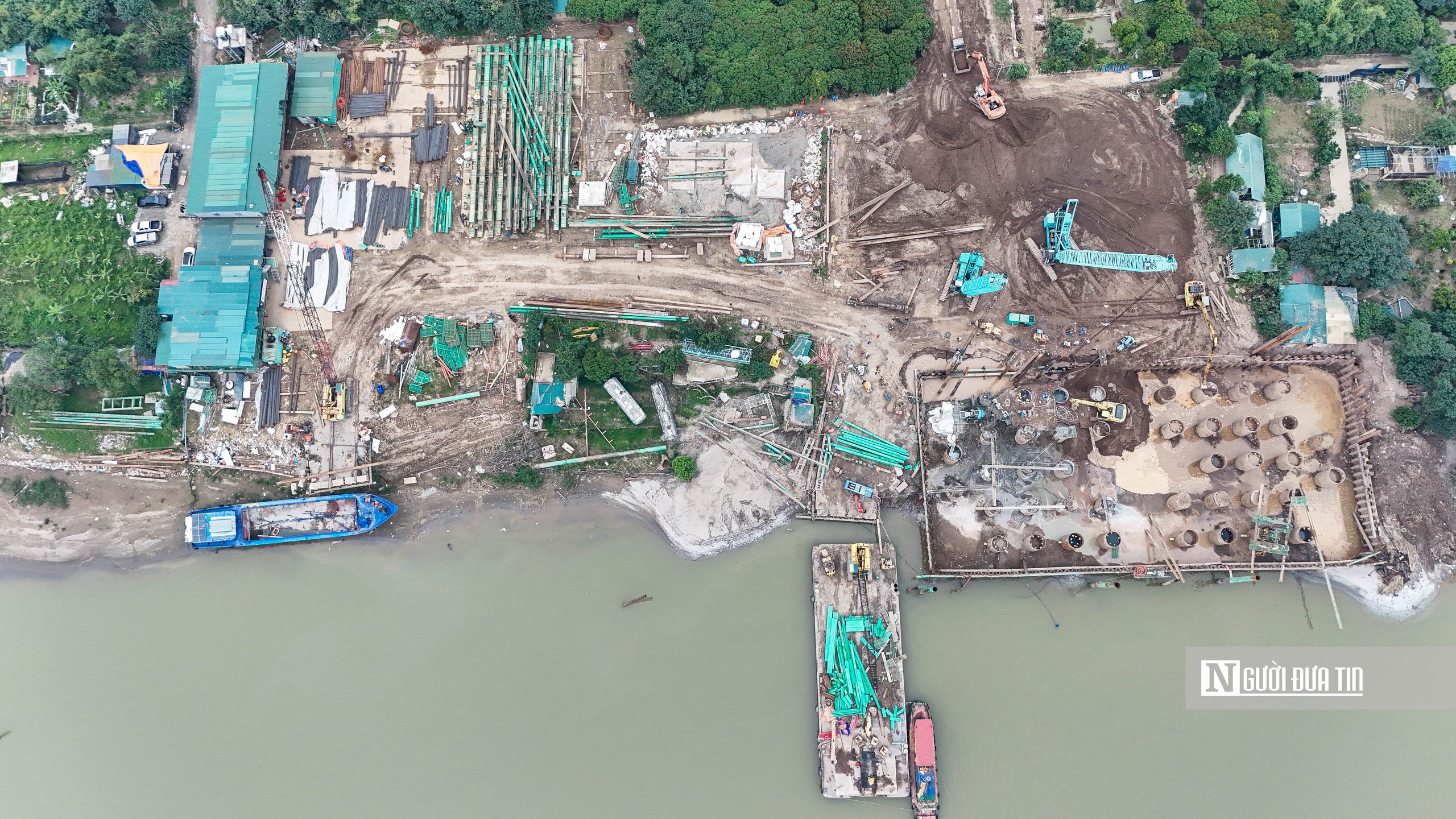 H&agrave; Nội: To&agrave;n cảnh cầu Tứ Li&ecirc;n sau nửa năm thi c&ocirc;ng - Ảnh 4.