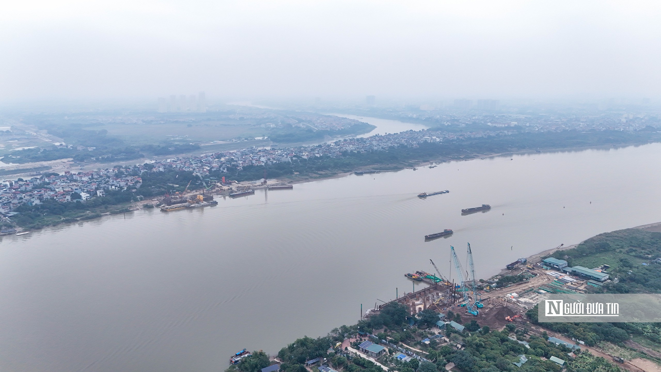 H&agrave; Nội: To&agrave;n cảnh cầu Tứ Li&ecirc;n sau nửa năm thi c&ocirc;ng - Ảnh 10.