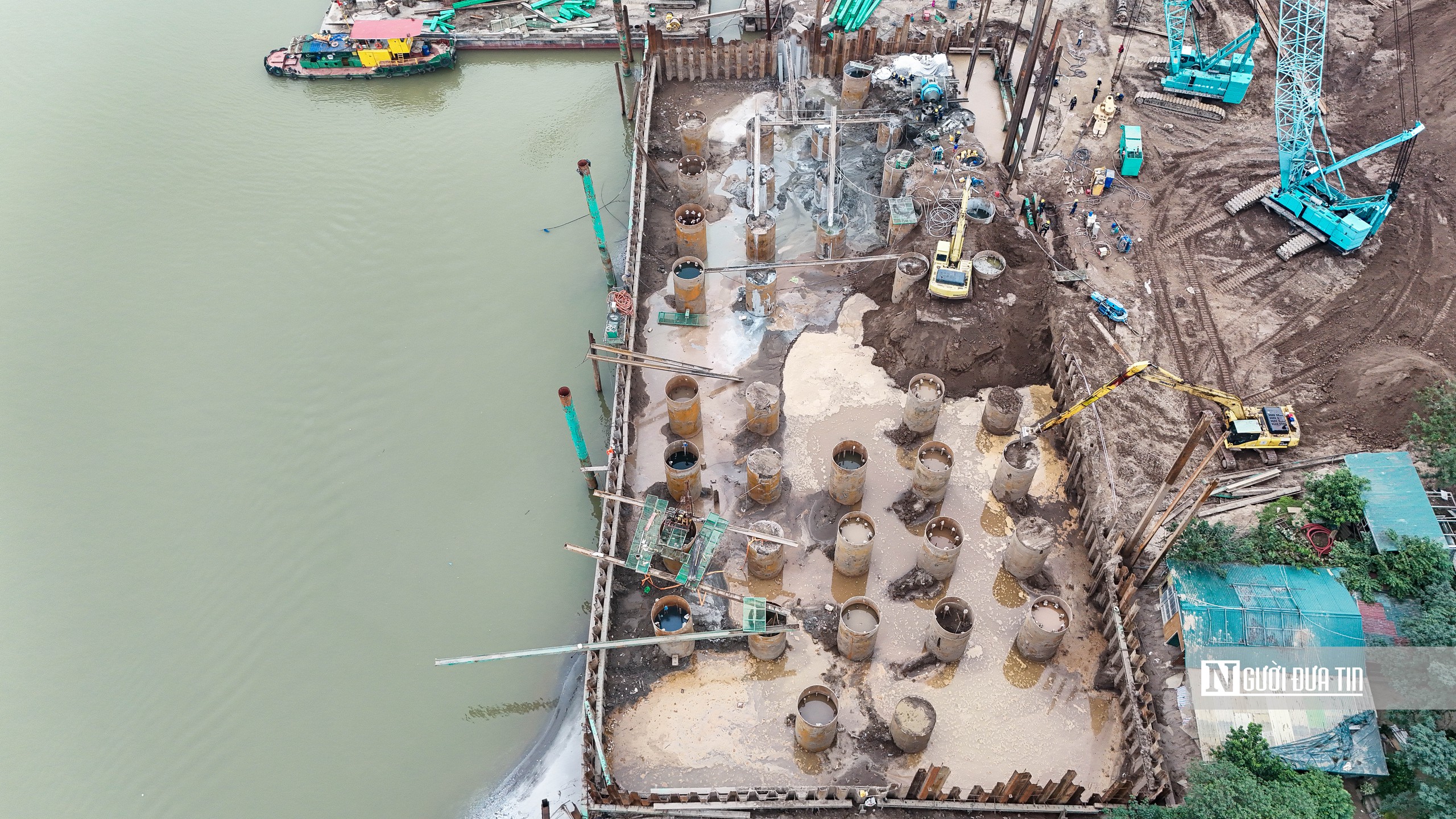 H&agrave; Nội: To&agrave;n cảnh cầu Tứ Li&ecirc;n sau nửa năm thi c&ocirc;ng - Ảnh 5.