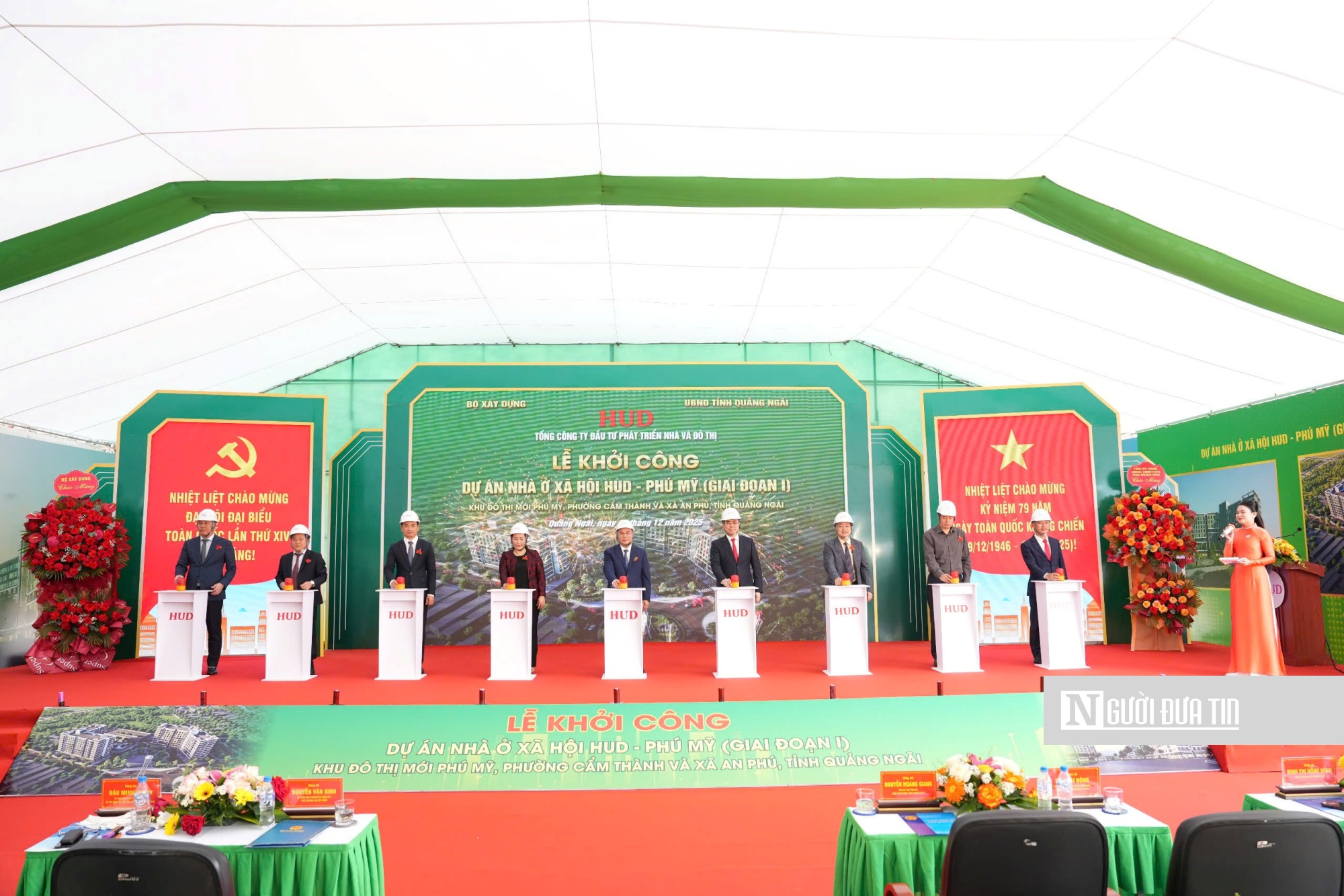 Quảng Ngãi khởi công xây dựng dự án nhà ở xã hội HUD gần 300 căn hộ- Ảnh 1. Quảng Ngãi khởi công dự án nhà ở xã hội HUD với gần 300 căn hộ - Ảnh 1.
