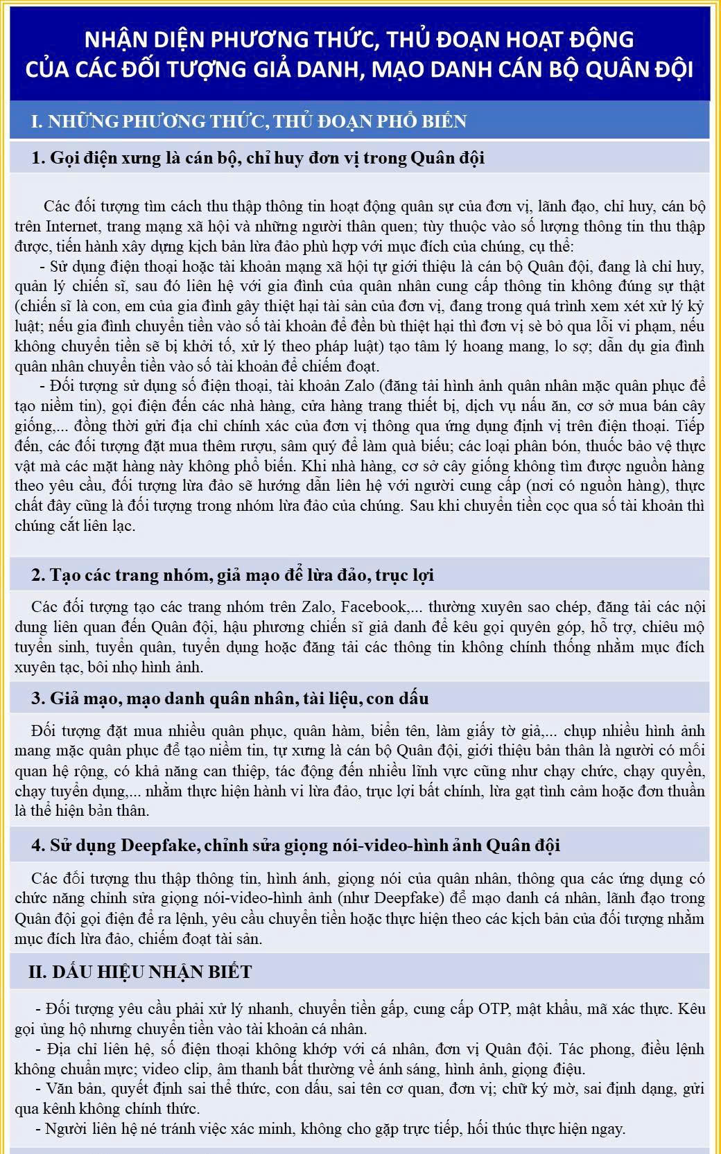 Bóc trần chiêu trò mạo danh cán bộ quân đội, nhắm vào cơ sở kinh doanh nhỏ lẻ - Ảnh 3.