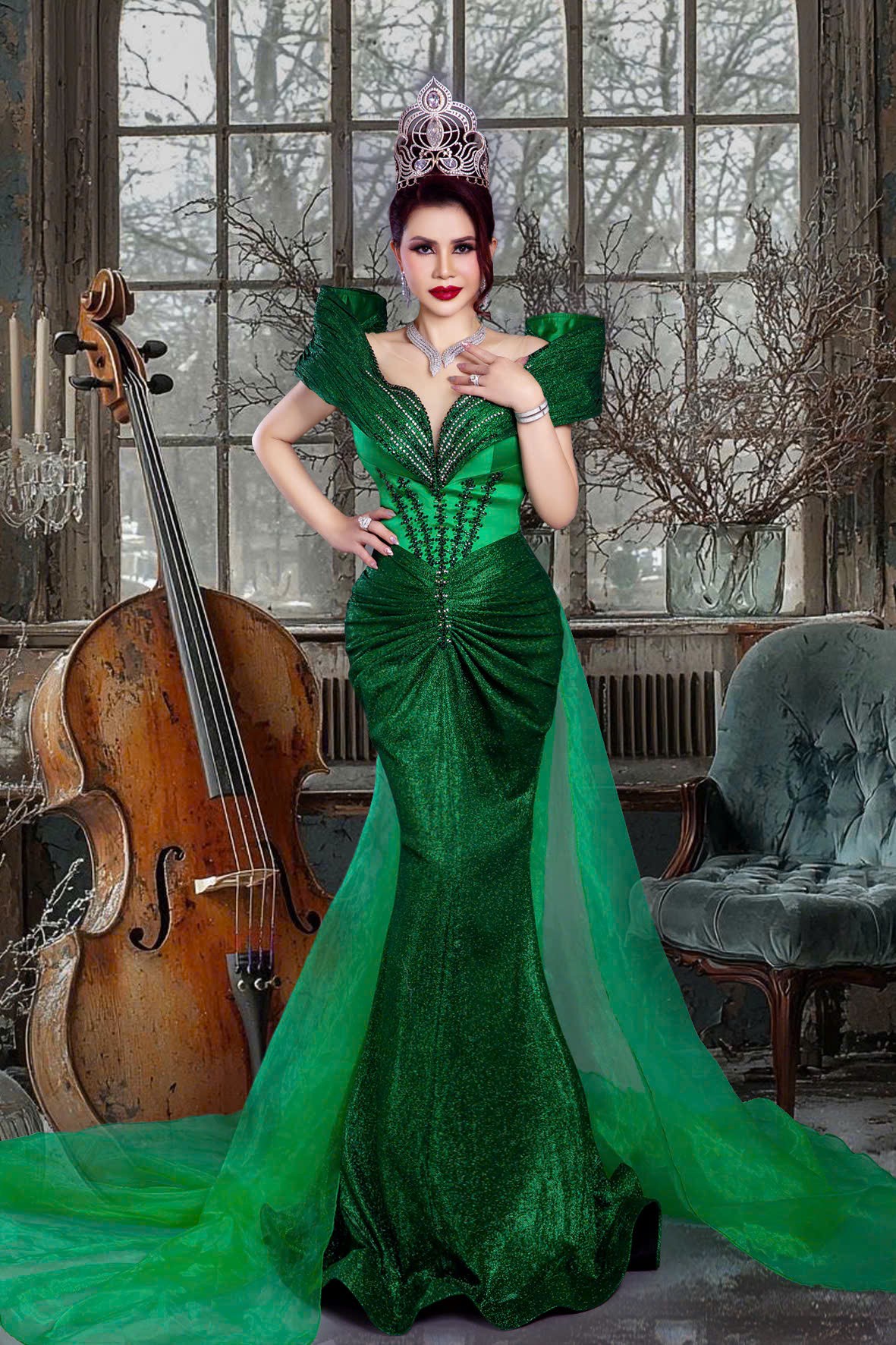 Hoa hậu Diễm Giang rạng rỡ đón giáng sinh, lan tỏa năng lượng tích cực cuối năm - Ảnh 3.