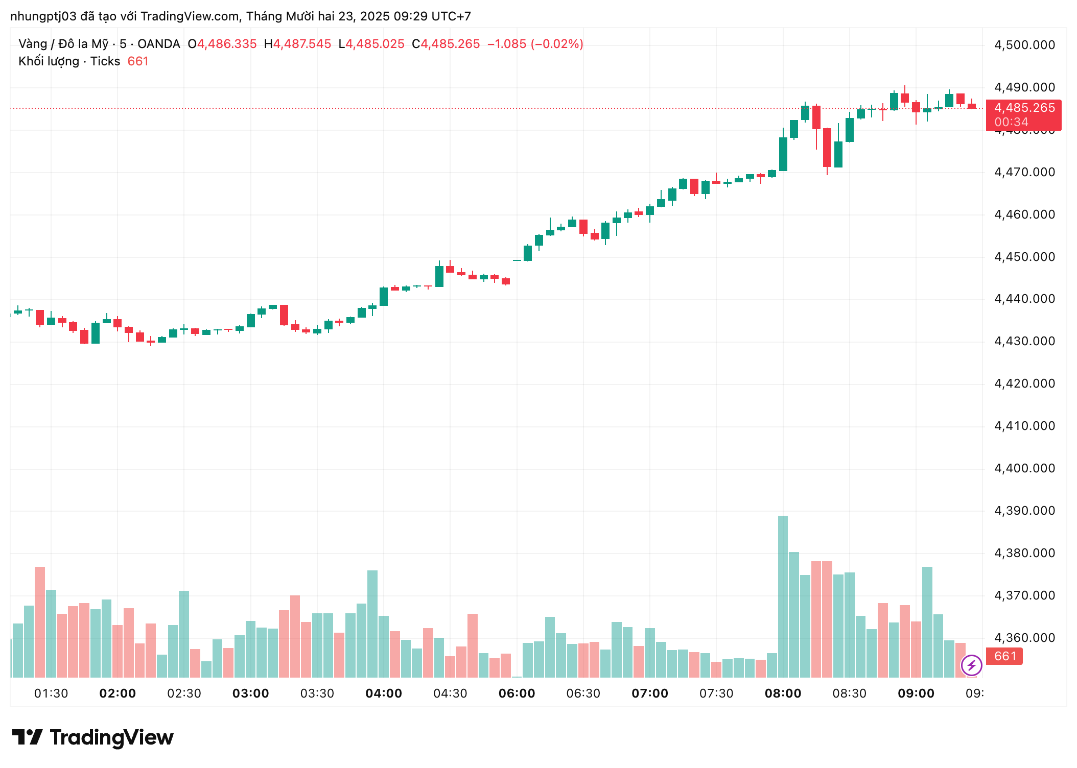 Giá vàng hôm nay 23/12: Vàng SJC tiếp tục tăng- Ảnh 1.