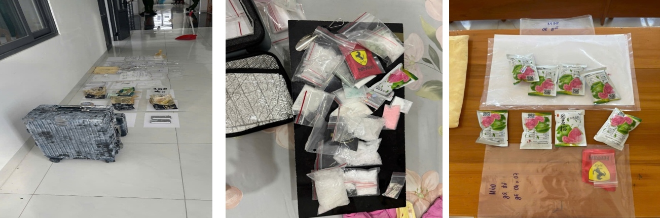 Phát hiện vali chứa hơn 2,7 kg ma túy, 3 đối tượng bị khởi tố - Ảnh 1.