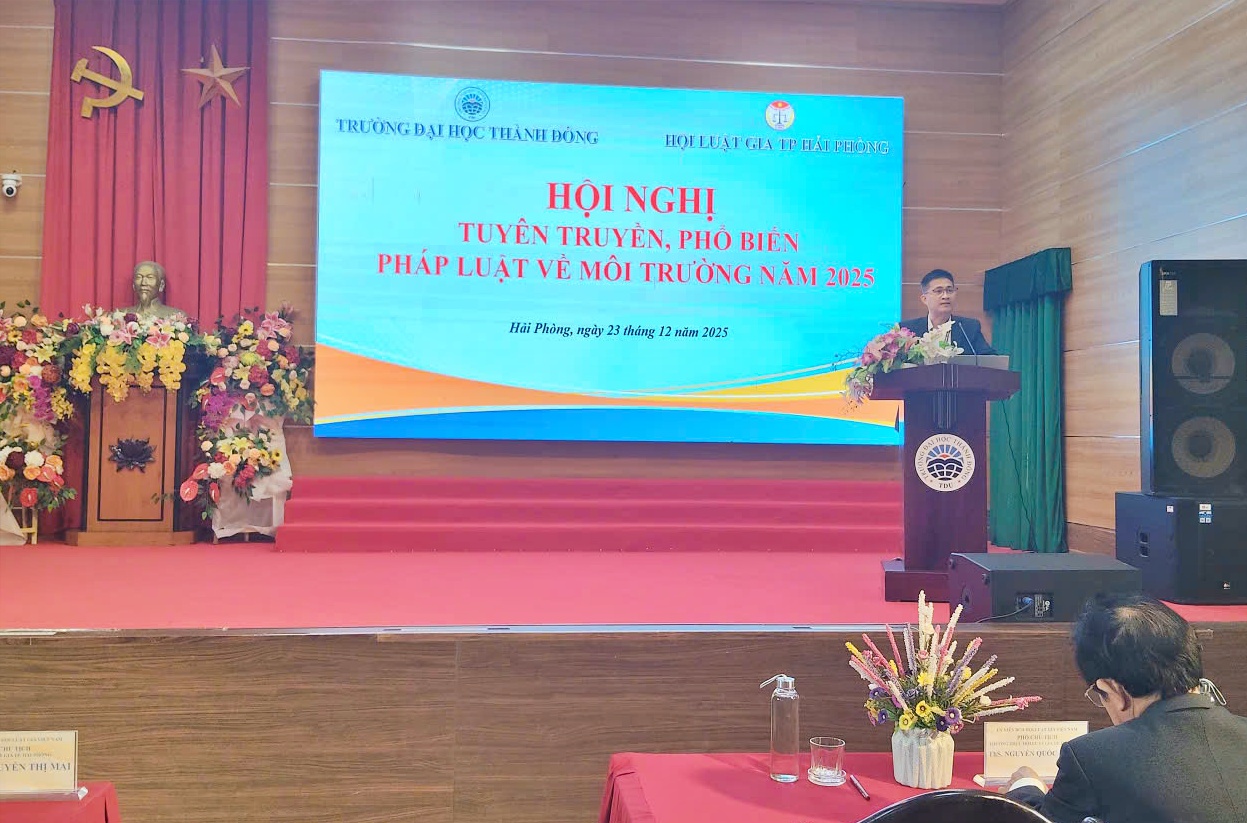 Hội Luật gia Tp.Hải Phòng lan tỏa ý thức bảo vệ môi trường tới sinh viên- Ảnh 1.