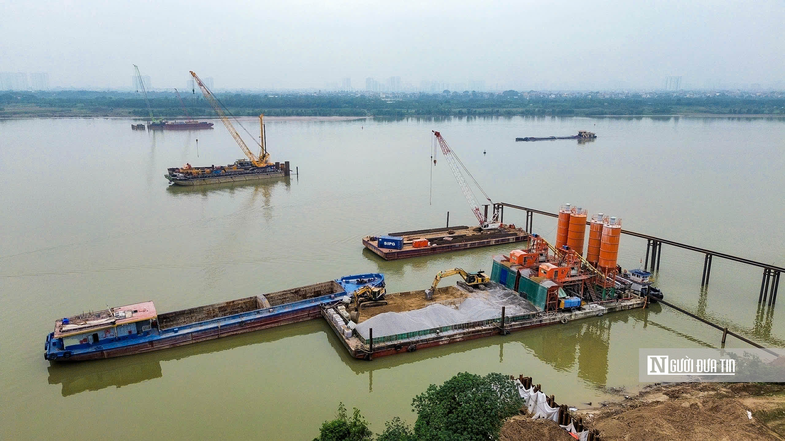 H&agrave; Nội: Cận cảnh thi c&ocirc;ng cầu Ngọc Hồi vượt s&ocirc;ng Hồng trị gi&aacute; hơn 11.000 tỷ đồng- Ảnh 10.