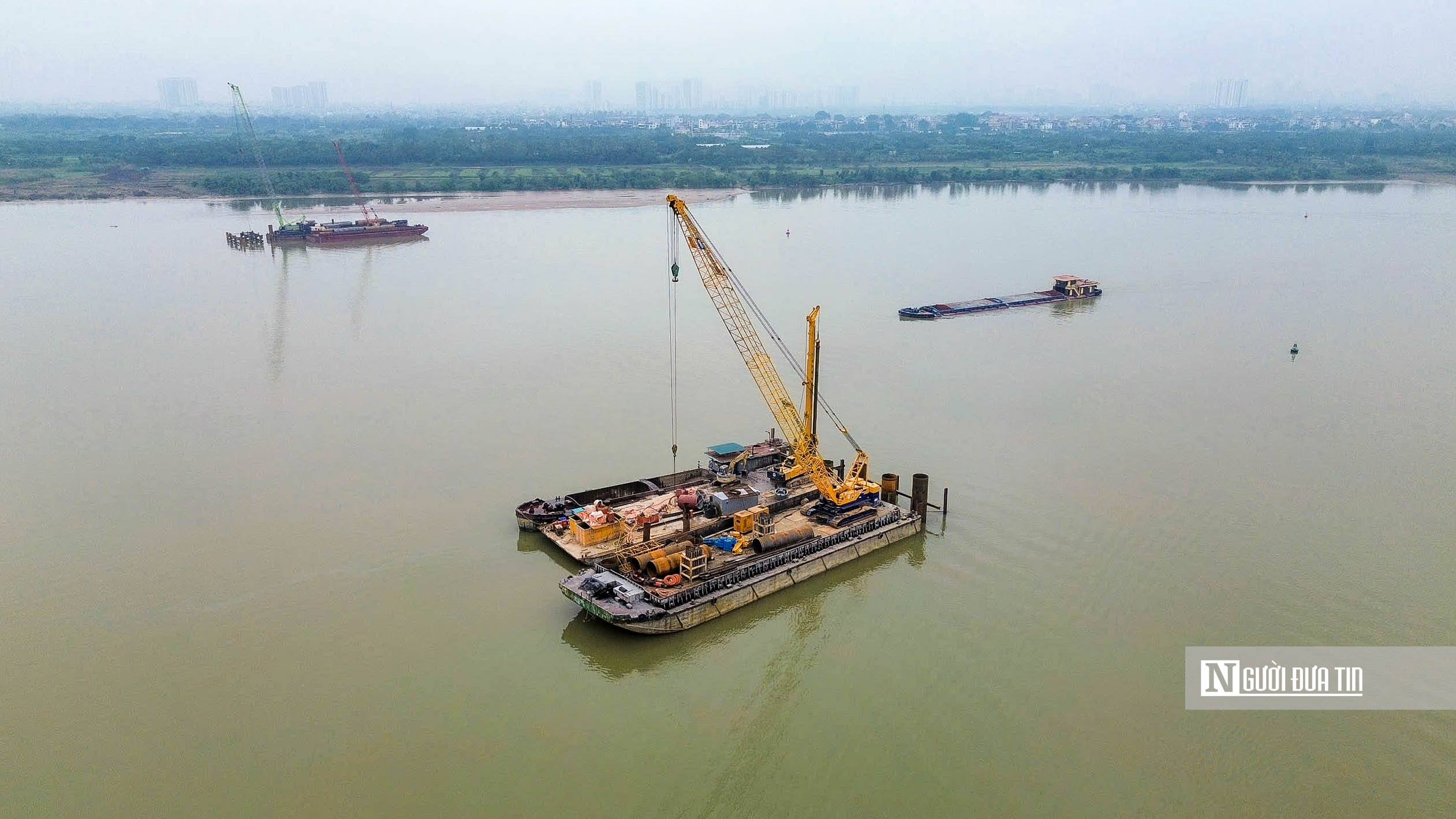H&agrave; Nội: Cận cảnh thi c&ocirc;ng cầu Ngọc Hồi vượt s&ocirc;ng Hồng trị gi&aacute; hơn 11.000 tỷ đồng- Ảnh 2.