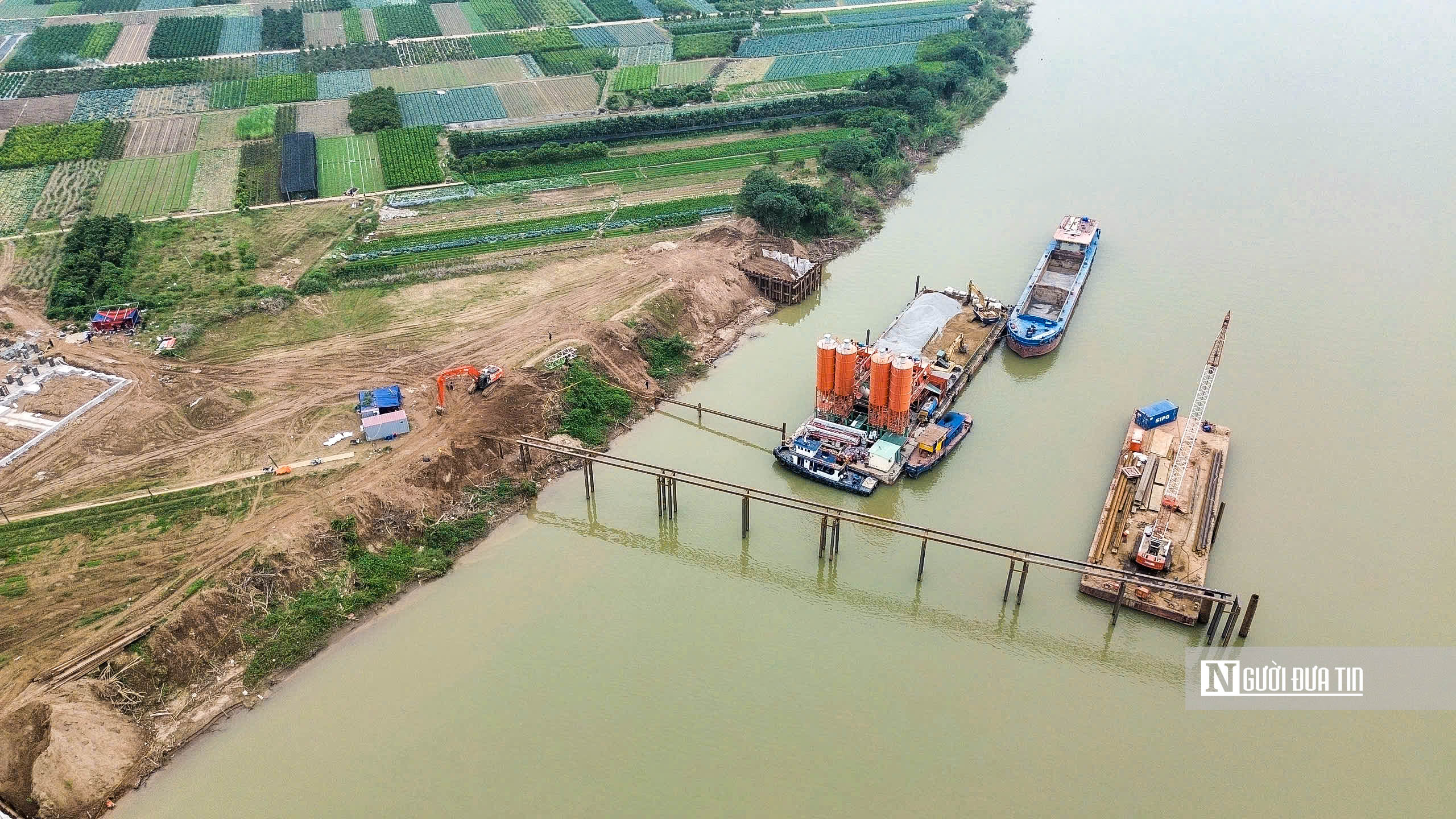 H&agrave; Nội: Cận cảnh thi c&ocirc;ng cầu Ngọc Hồi vượt s&ocirc;ng Hồng trị gi&aacute; hơn 11.000 tỷ đồng- Ảnh 9.