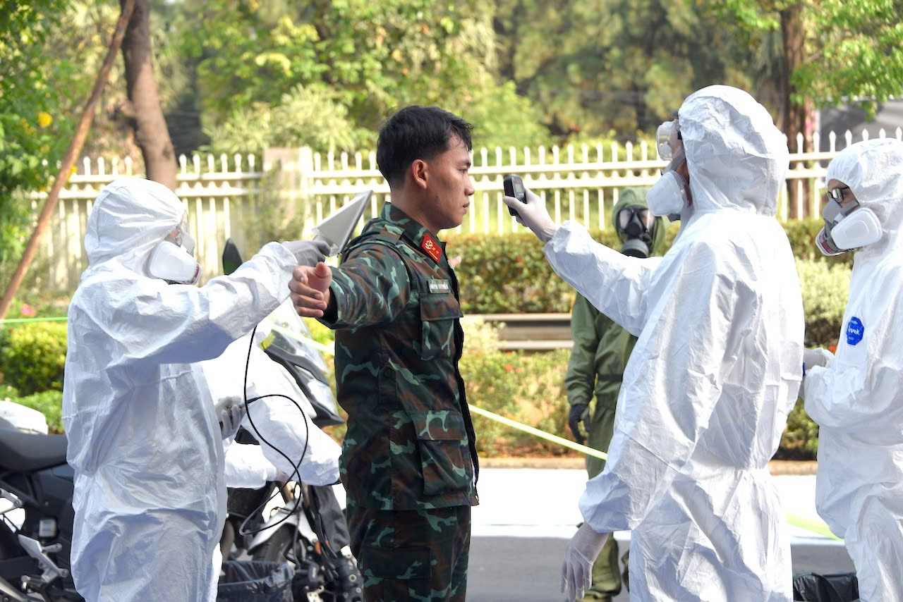 Những khoảnh khắc ch&acirc;n thực trong buổi diễn tập ứng ph&oacute; sự cố ph&oacute;ng xạ ở Tp.HCM- Ảnh 6.