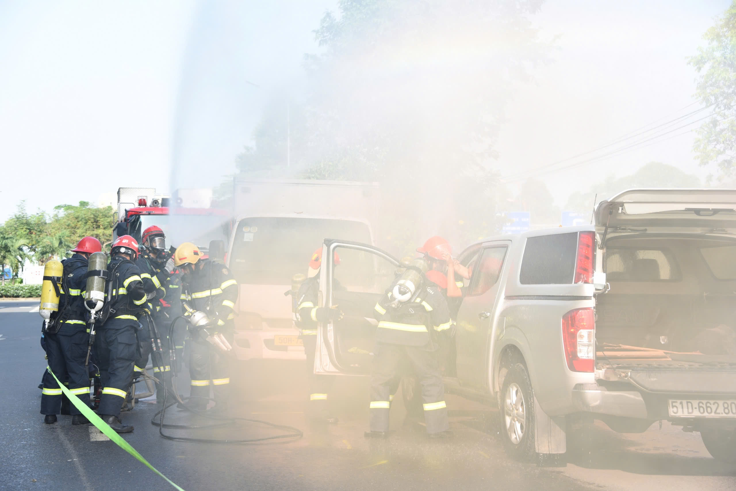 Những khoảnh khắc ch&acirc;n thực trong buổi diễn tập ứng ph&oacute; sự cố ph&oacute;ng xạ ở Tp.HCM- Ảnh 9.