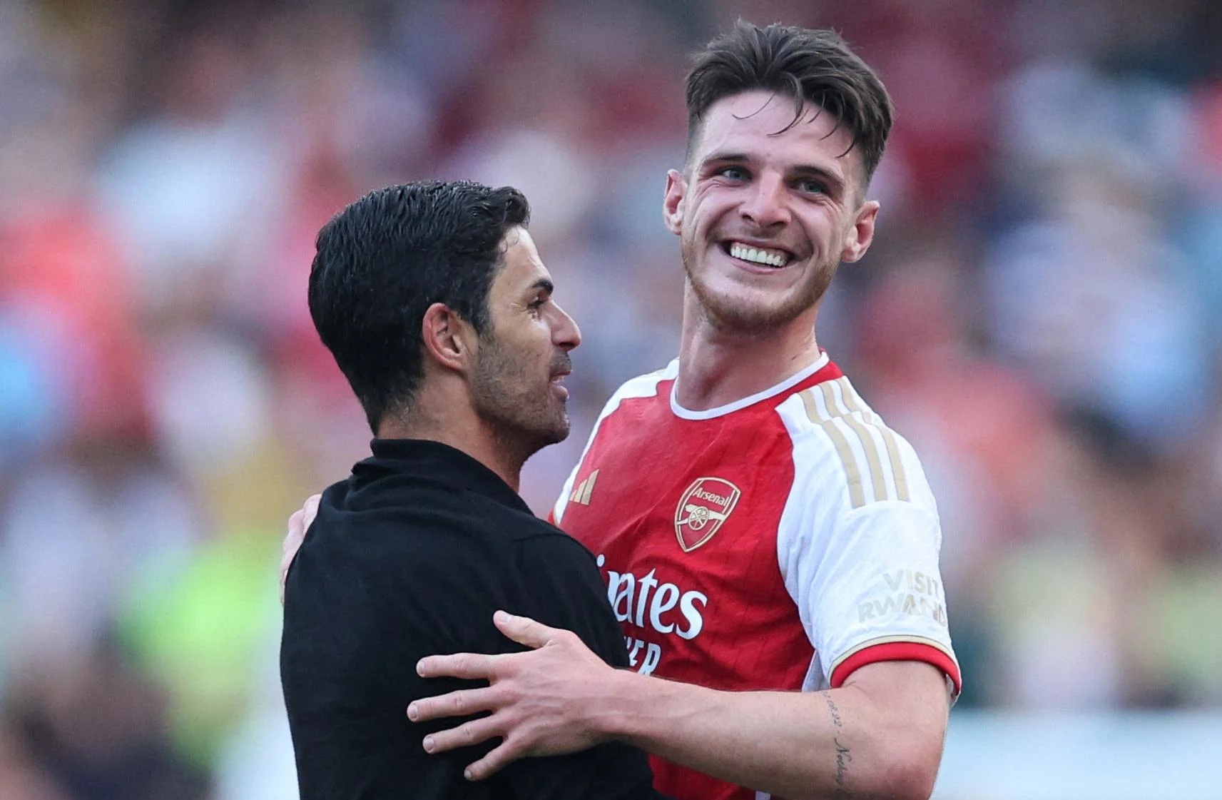 HLV Arteta thách thức Declan Rice - Ảnh 1.