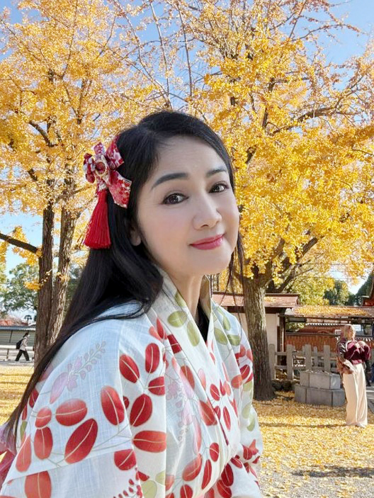 NSND Thu Hà tung ảnh khoe nhan sắc "không tuổi" trong trang phục Kimono - Ảnh 2.