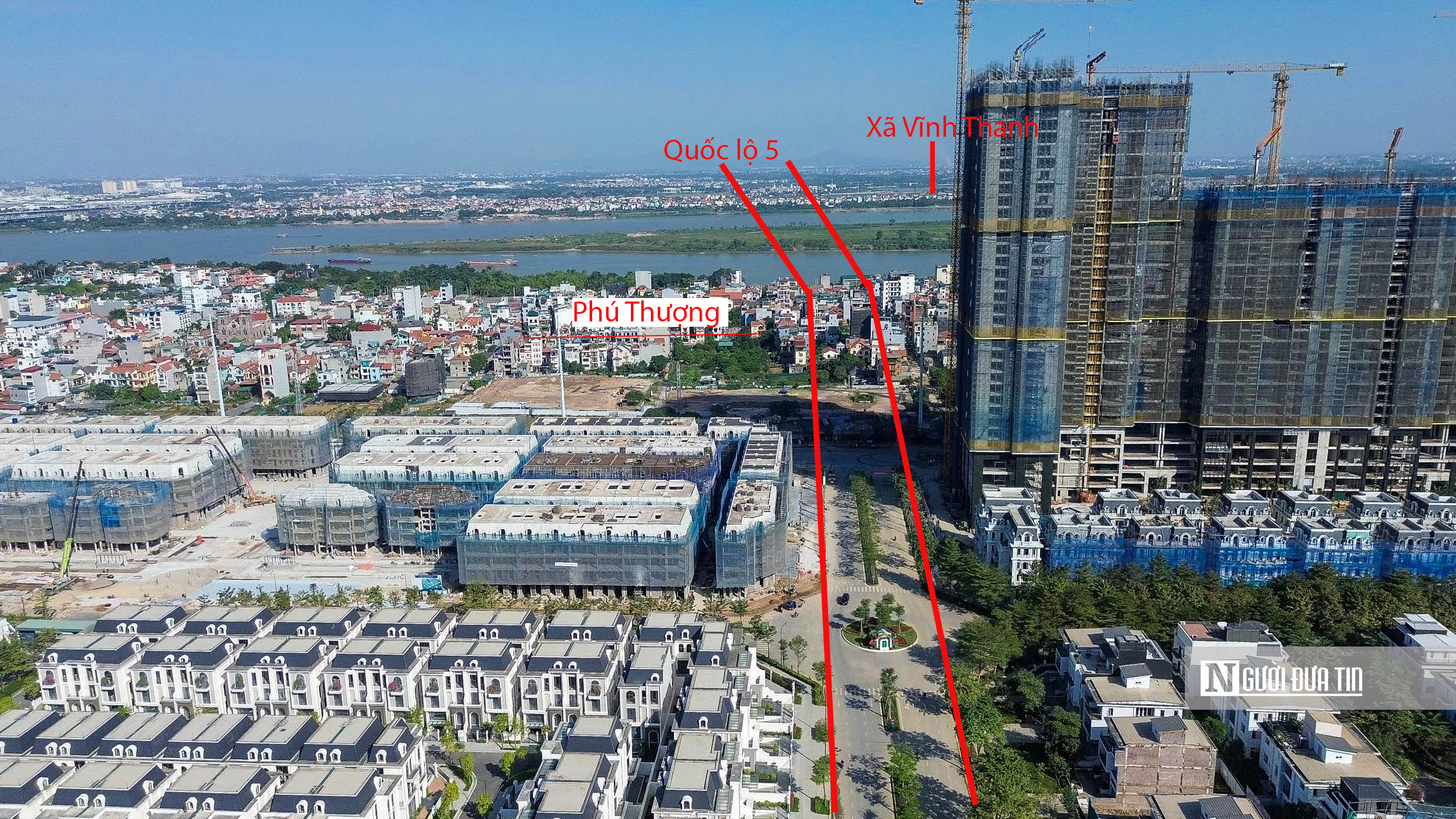 Hà Nội: Cận cảnh khu vực xây hầm qua sông Hồng gần 22.000 tỷ đồng - Ảnh 1.