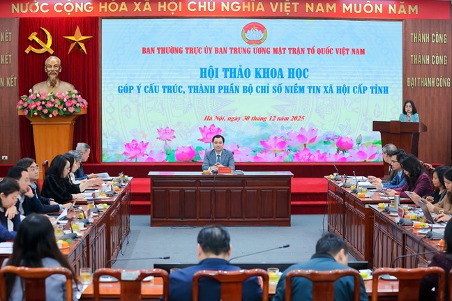 Hoàn thiện cấu trúc, thành phần bộ chỉ số niềm tin xã hội cấp tỉnh phù hợp với xu thế quản trị trong giai đoạn hiện nay- Ảnh 1.